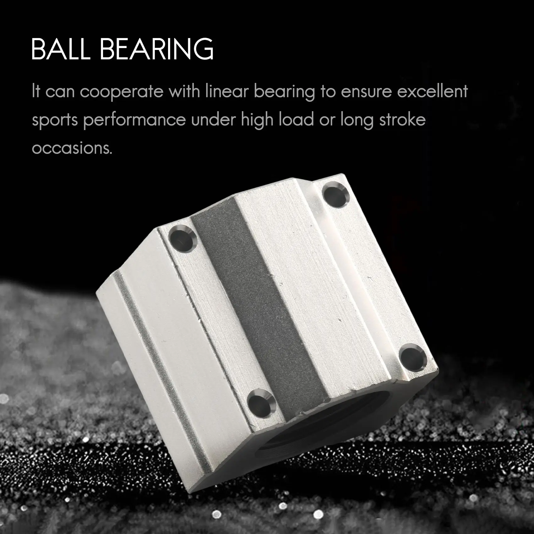 

B17B 4 Pcs SC20UU 20Mm Aluminum Linear Motion Ball Bearing Slide Bushing For CNC