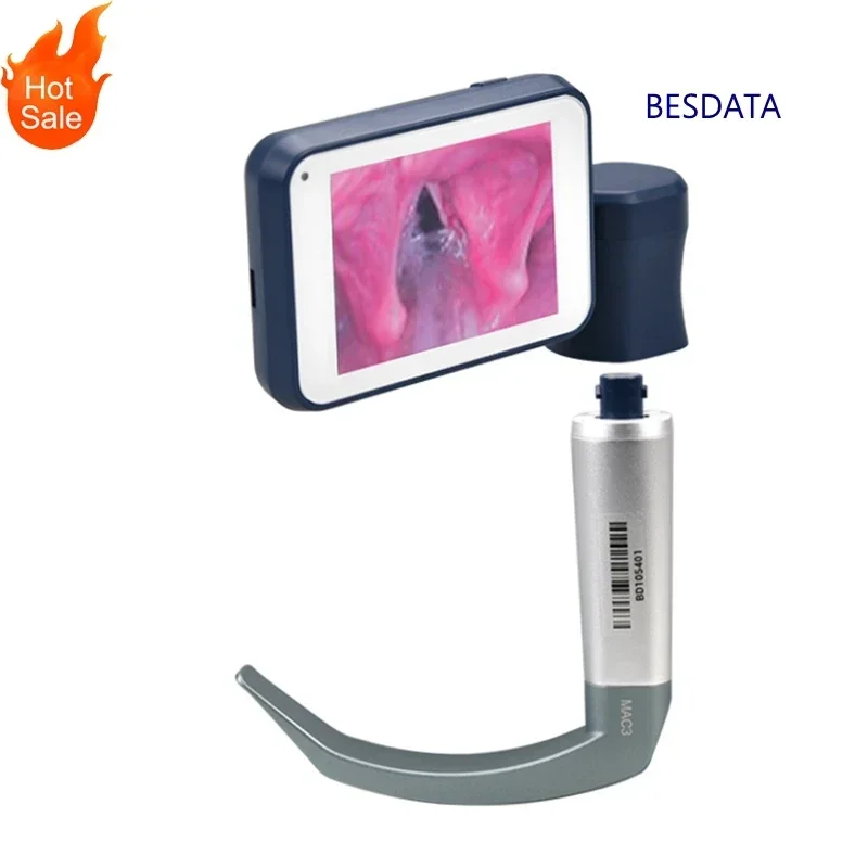 Reusable Rigid Smart Digital Video Laryngoscope High Definition Intubation Laryngoscopy For Medical Clinical Surgery