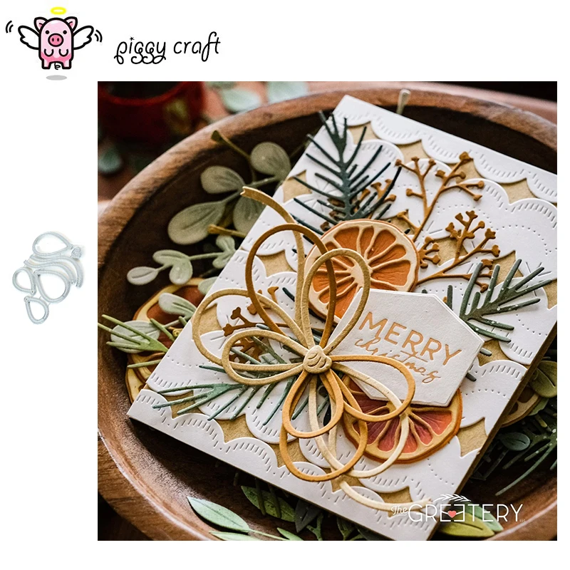 Piggy Craft fustelle in metallo taglio fustella stampo Decorazione papillon Scrapbook mestiere di carta coltello stampo lama punzonatrice stencil