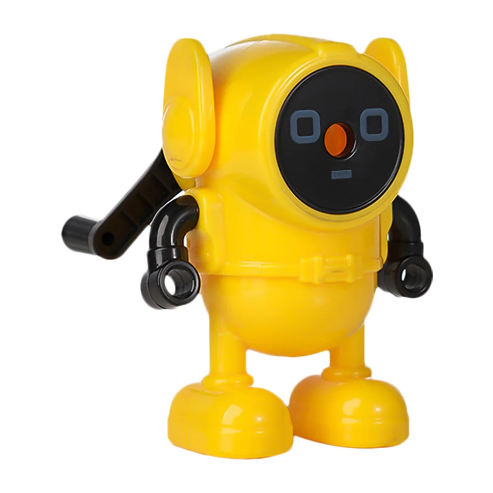 

Portable Pencil Sharpener Yellow Cartoon Design Kids Student Stationery Lightweight Efficient Tool For Office Use