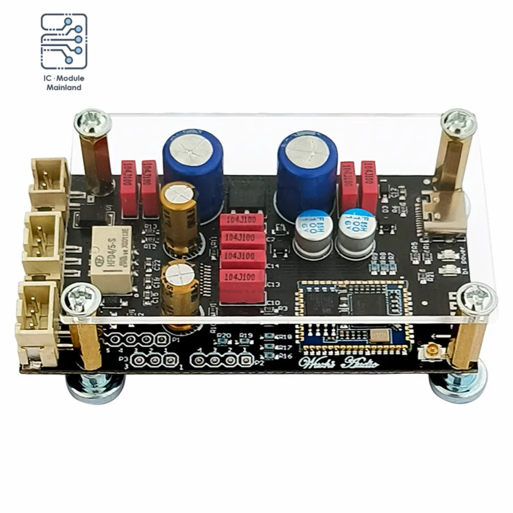 DC8-32V ZK-QCC Qualcomm QCC5125 QCC3034 Bluetooth 5.1 Lossless Decoder Board APTX LDAC Audiophile Onboard Antenna Decoder