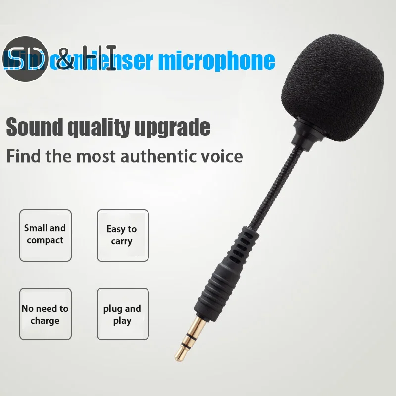 1PC For  G Pro X Headphones E-Sports Game Headset Mic Replacement 3.5mm Microphone For Steelseies Headphones