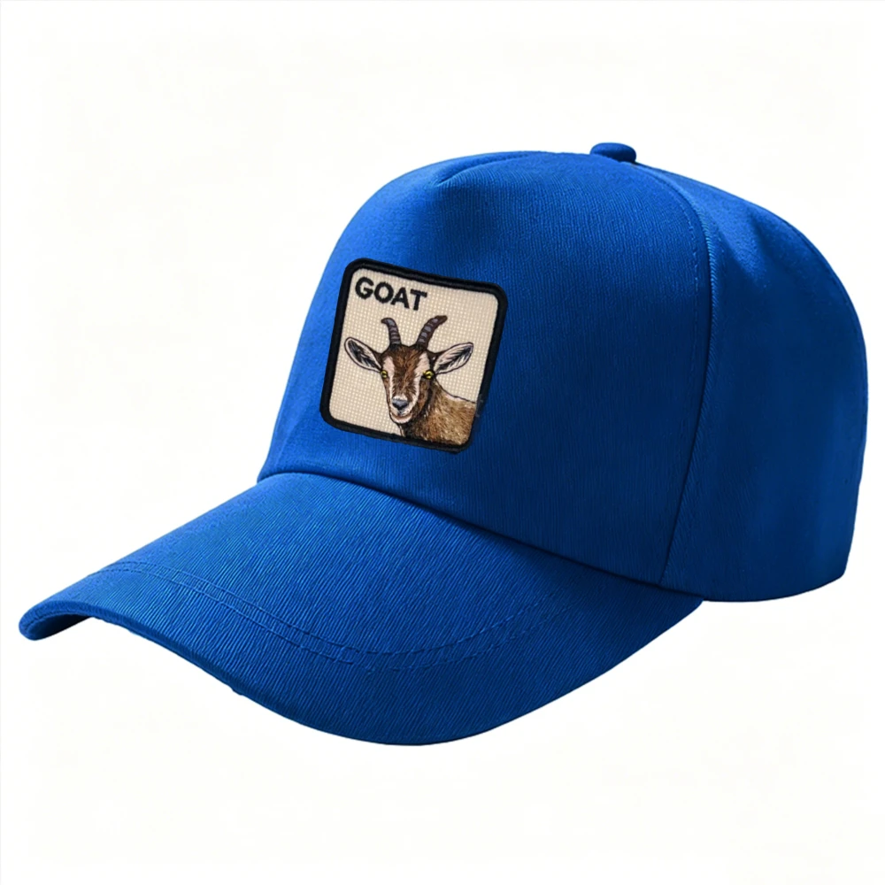 Black Vintage GOAT Goat Patch Baseball Cap Adjustable Dad Hat Greatest of All Time Graphic Trucker Hat Sports Hip Hop Sun Hat