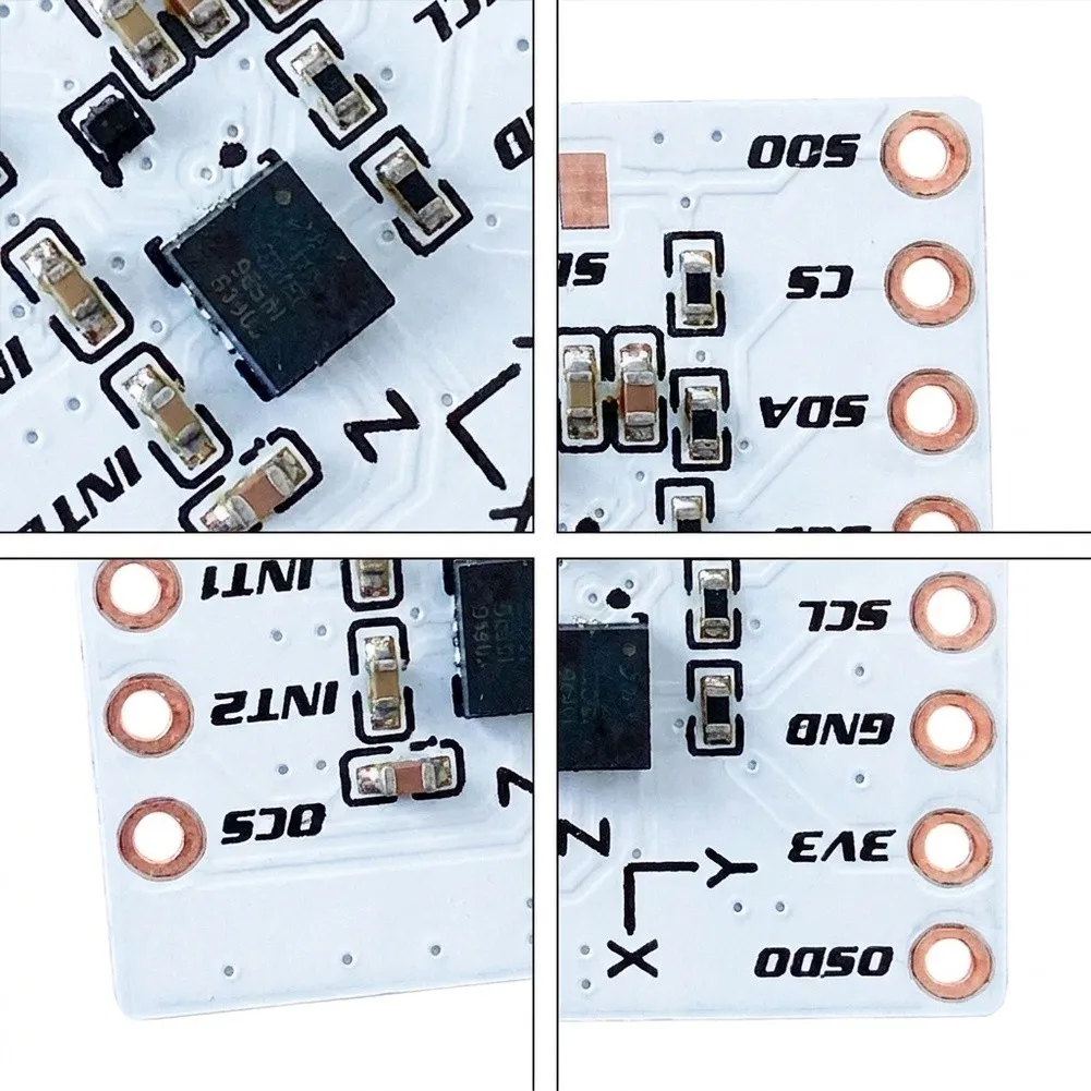 LSM6DSV + QMC6309 Motion Tracking Module for SlimeVR DIY Projects Compatible with For Smol Slime Trackers White PCB