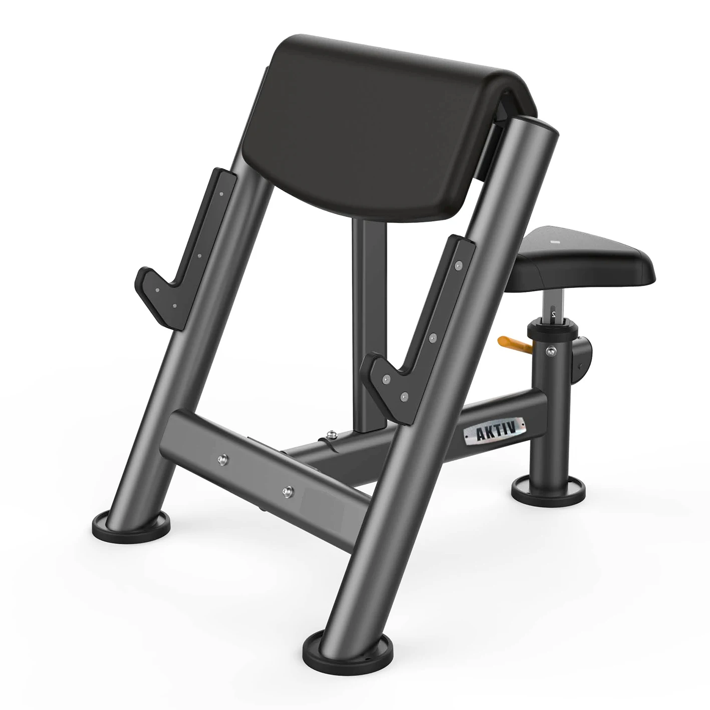 Banco de predicadores ajustable: máquina de rizos de bíceps de grado comercial para gimnasio y entrenamiento en casa