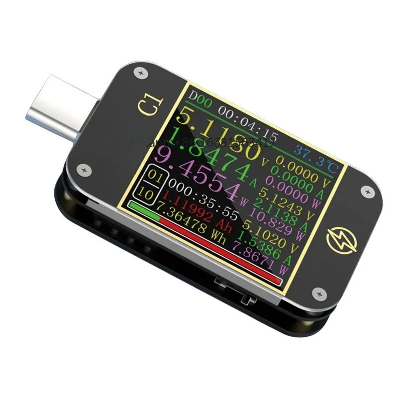 -C1 Type-C PD Trigger USB-C Voltmeter Ammeter Fast Charging Protocol Test Type-C Meter Power Bank Tester With PC Software