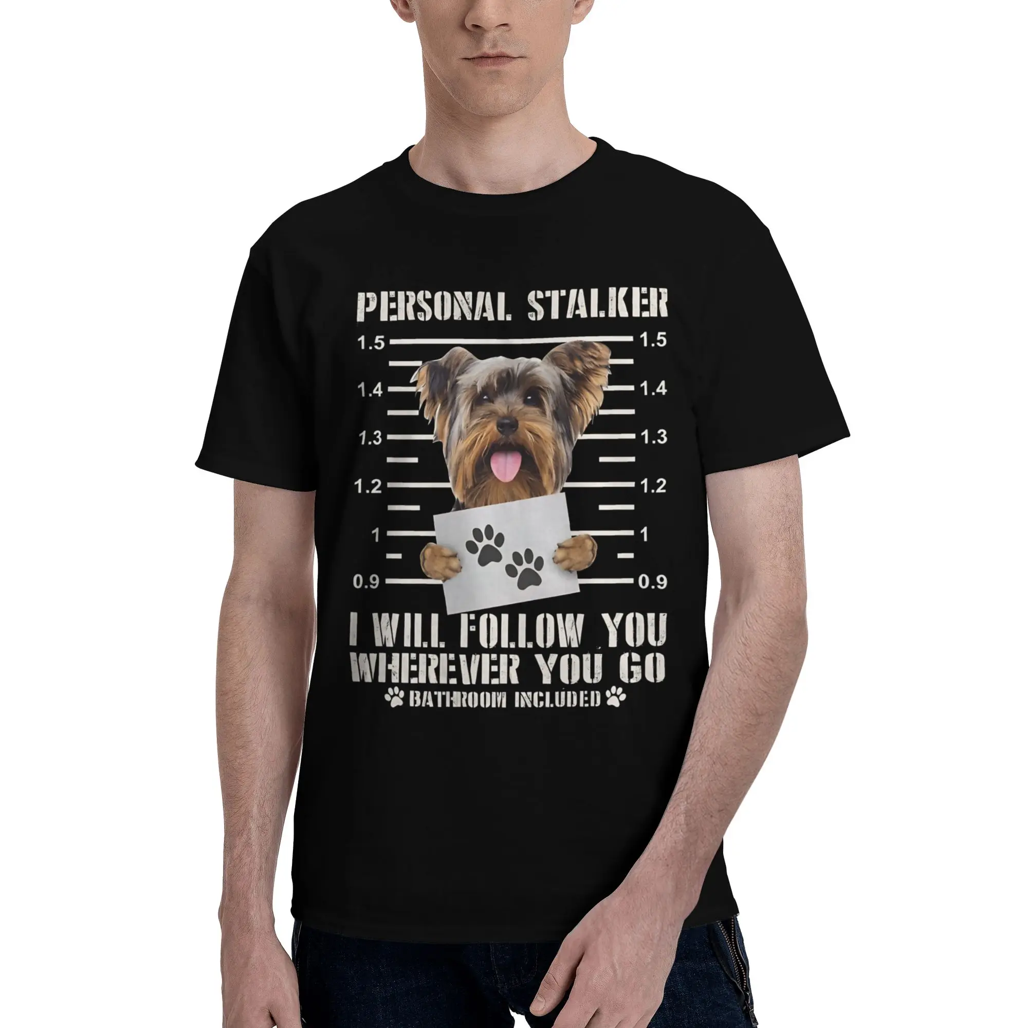 Maltese Personal Stalker I Will Follow You Wherever You Go Graphic Printing T Shirts Men Women  Cotton  Tee Shirt Clothes