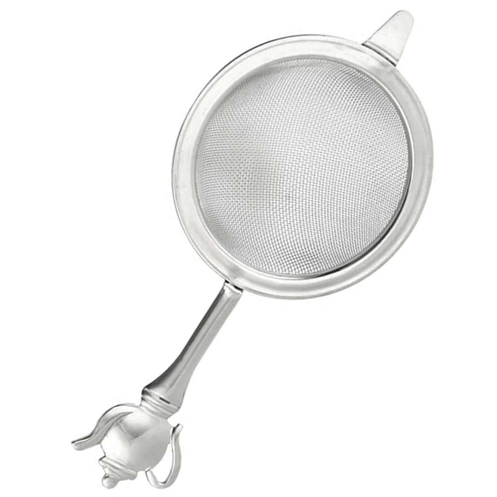 

6 5cm Tea Leak Separator Stainless Steel Strainer Handheld Mesh Colander Loose Leaf Home Office High Temp Resistant