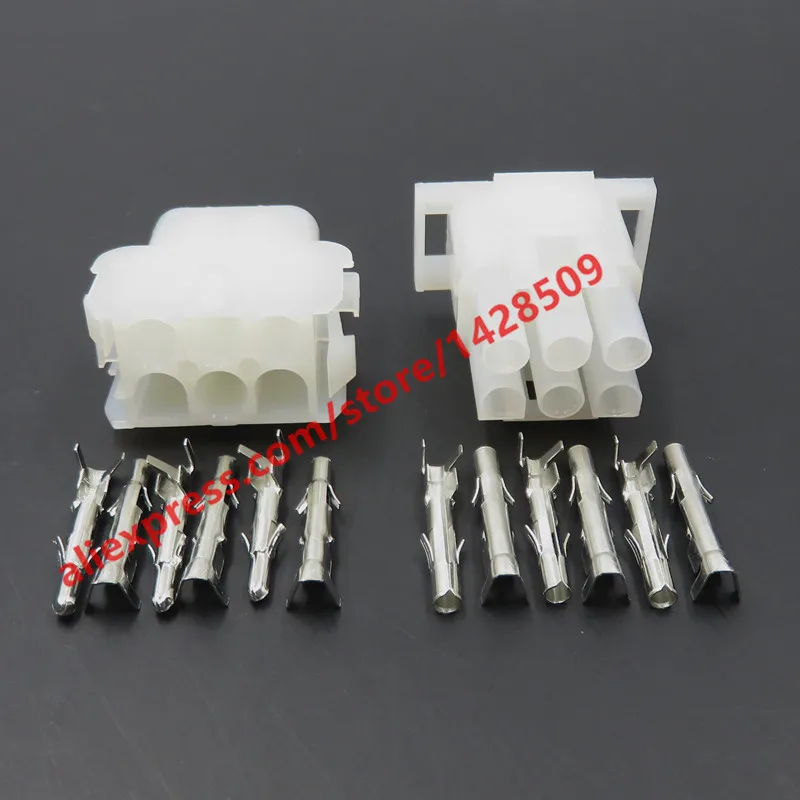 1 Set 6 Pin Electrical Connector 63080 Female And Male Plug For Elevator Auto