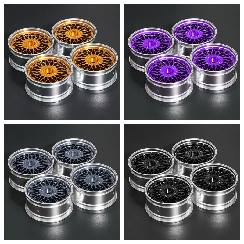 

4 шт. металлический 1/10 туристический дрифт-колесо, ступица колеса для Tamiya Kyosho HSP HPI Sakura Traxxas RedCat, детали для обновления радиоуправляемого автомобиля