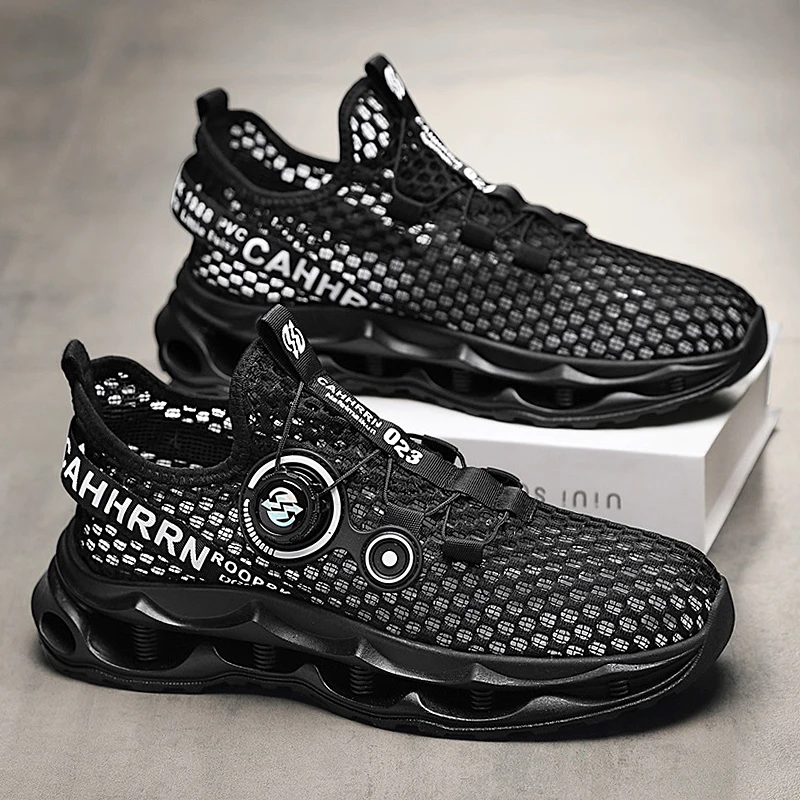 

Мужские летние дышащие легкие повседневные спортивные кроссовки Me Running oes, нескользящие мягкие боты, модные универсальные туфли на плоской подошве