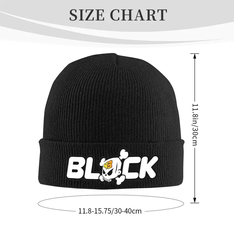 Ken Block Knitted Caps Women's Men's Beanie Winter Hats Acrylic Skull Warm Melon Cap