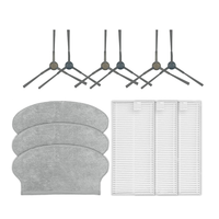 ABWM-12PCS For Midea M6 / Eureka NER600 Vacuum Side Brush Hepa Filter Mop Cloth Spare Parts