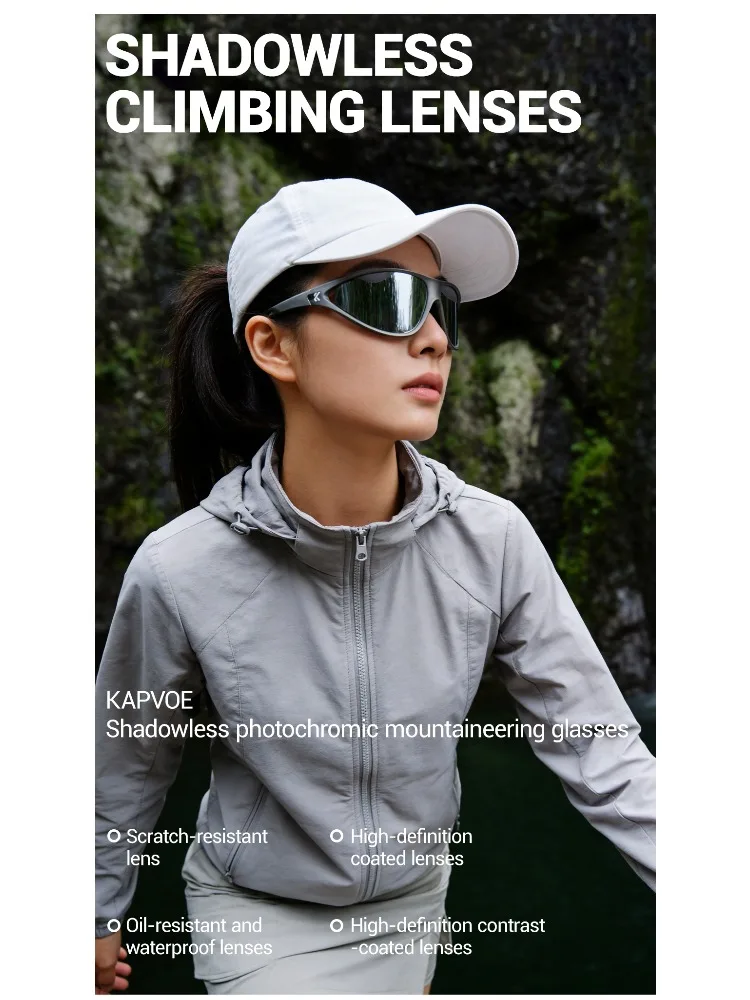 AliExpress kapvoe Kapvoe Sports Fashion Cycling Sunglasses Men Photochromic Glasses Mountain Running Retro Hiking Eyewear Climbing UV400 Goggles