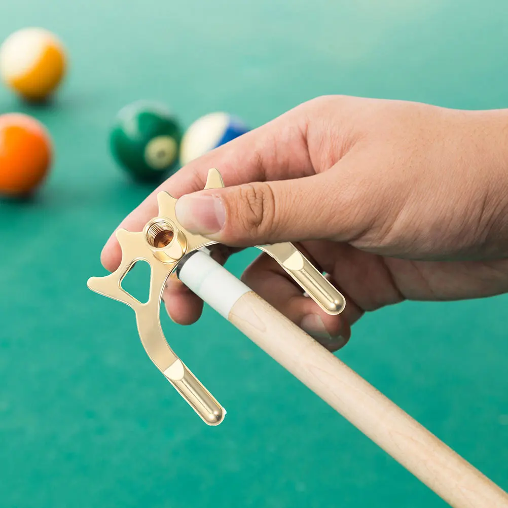 2 قطعة جسر البلياردو رئيس المعادن تجمع جسر عصا مع استقرار عالية عدم الانزلاق جديلة الراحة للعب لعبة طاولة بلياردو السنوكر #2