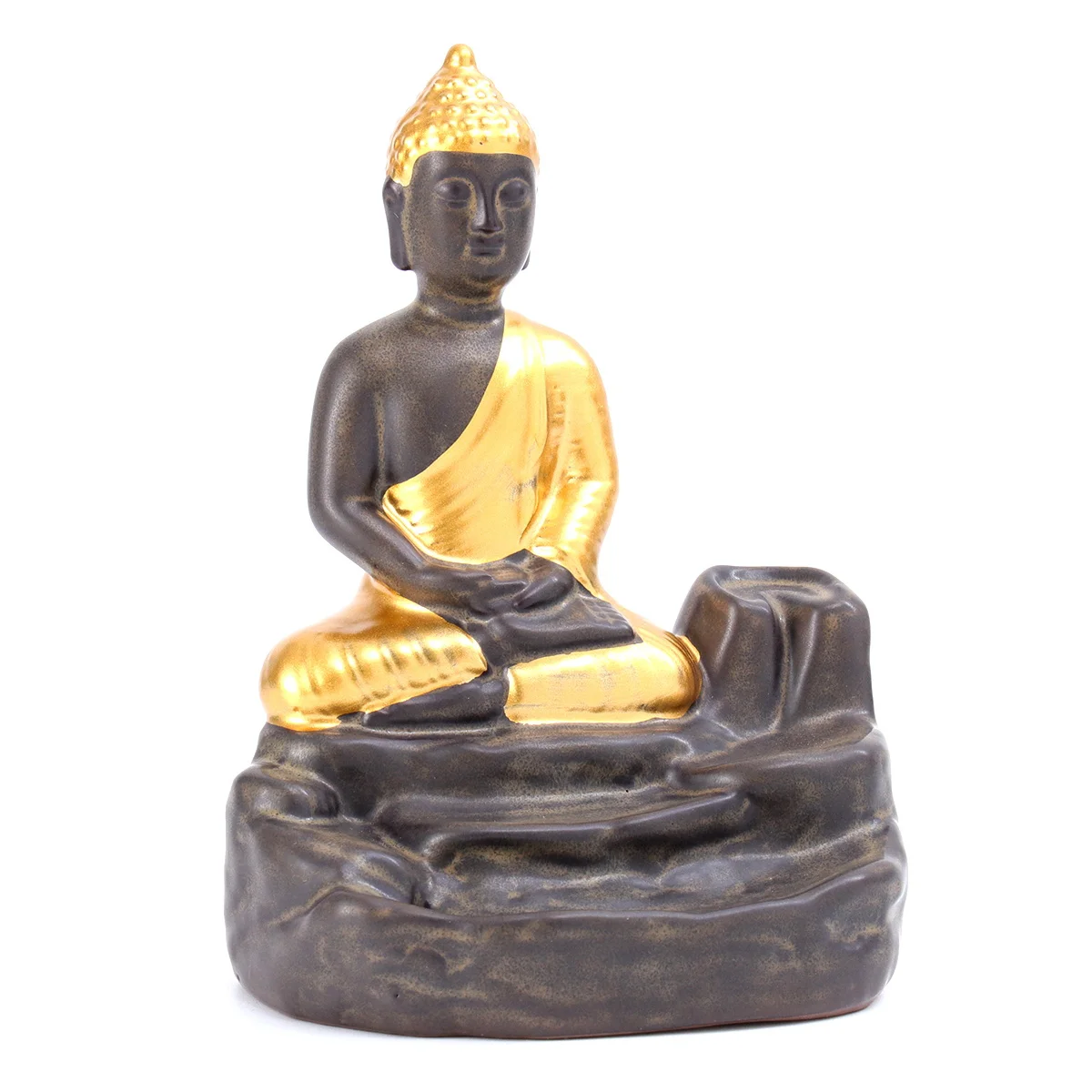 

1Pcs Buddha Decor Backflow Incense Burner Ceramic Incense Holder for Home Office Zen Relaxation Gift