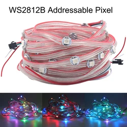 50 x Pre-soldered WS2812B Addressable RGB led pixel strip module nodes With 12cm wire WS2811 IC 5V