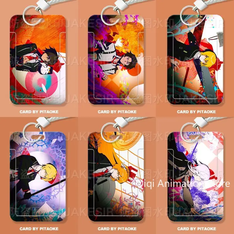 

Аниме Limbus Company Hong Lu Студенческий ремешок для карт ID Bus Metro Доступ к работе разреше Детская цепочка для ключей Чехол