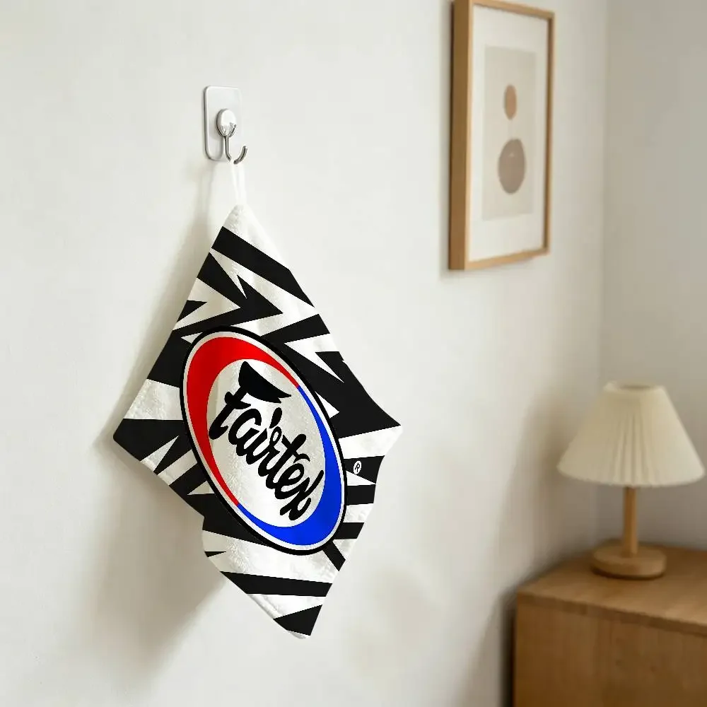 Fairtex Be Inspired Bucket Thickened Polyester Cotton Hanging Towel, High Absorbent Hand Wiping Towel For Indoor Use