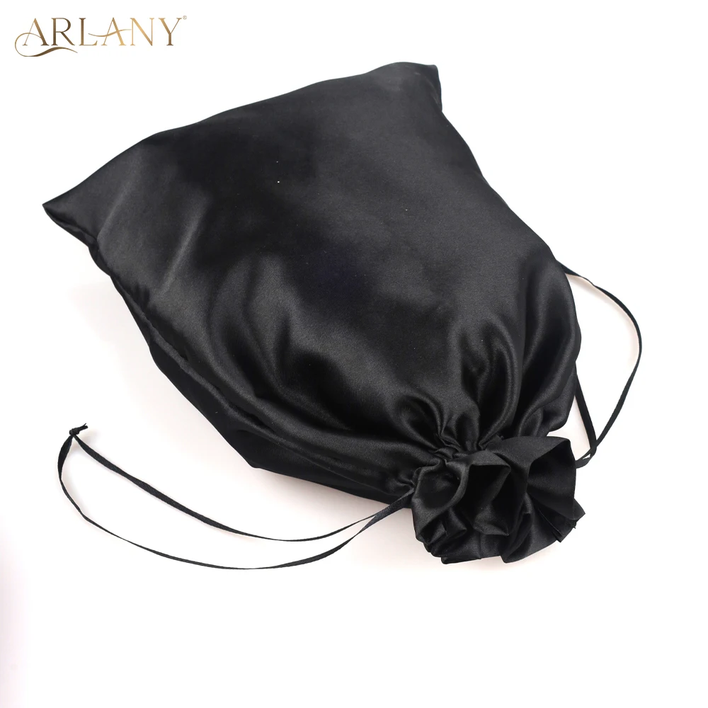 Arlany 10 pçs mancha peruca saco de armazenamento sacos de extensão do cabelo com cordão malotes de viagem sacos de armazenamento de transporte de trama presente