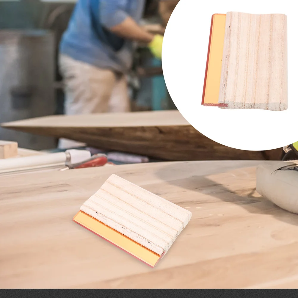 2Pcs Screen Printing Squeegee Wooden Ink Scraper Efficient DIY Screen Printing Tool Textile Graphic Supplies Simple Ink Scraper