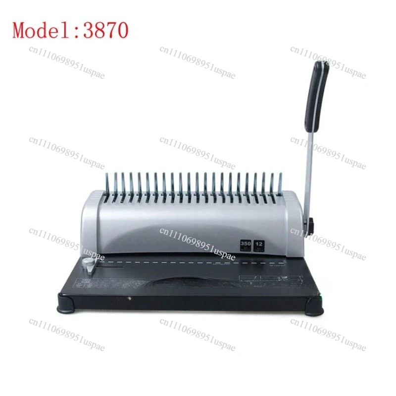 1PC 3870 Practical 21 holes  A4  Manual Comb Book Binding Machine,can punch 12sheets at a time