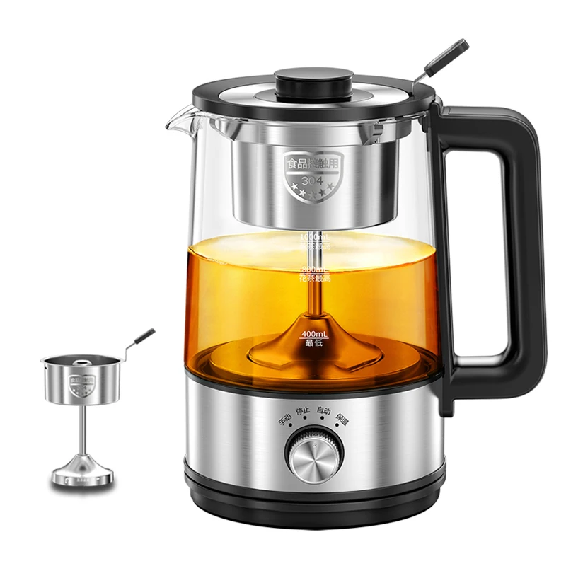 

Электрический чайник, 1 л, Кофеварка, чайник из черного полиуретана, электрический чайник, паровой чайник, набор автоматического типа, Электрический чайник