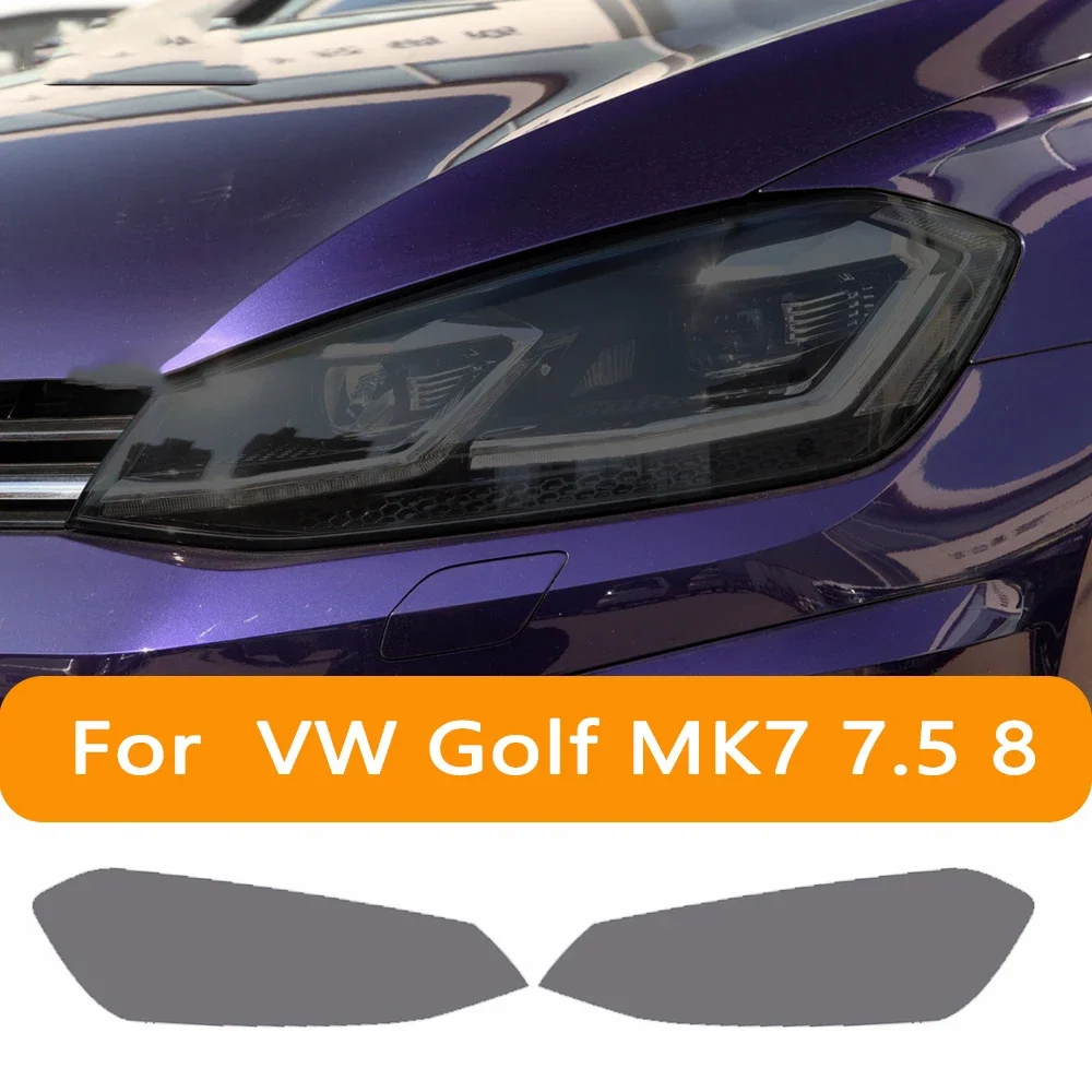 

Car Headlights Tint Black Protective Film Taillight Transparent TPU Sticker For Volkswagen VW Golf 7 8 MK7 2014-2022 Accessories