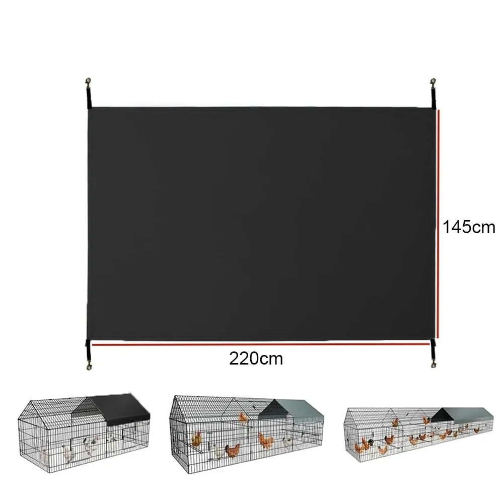 

Водонепроницаемая крышка для курицы из ткани Оксфорд 210D, чехол для куриной клетки с защитой от ультрафиолета, размер 220 на 145 см
