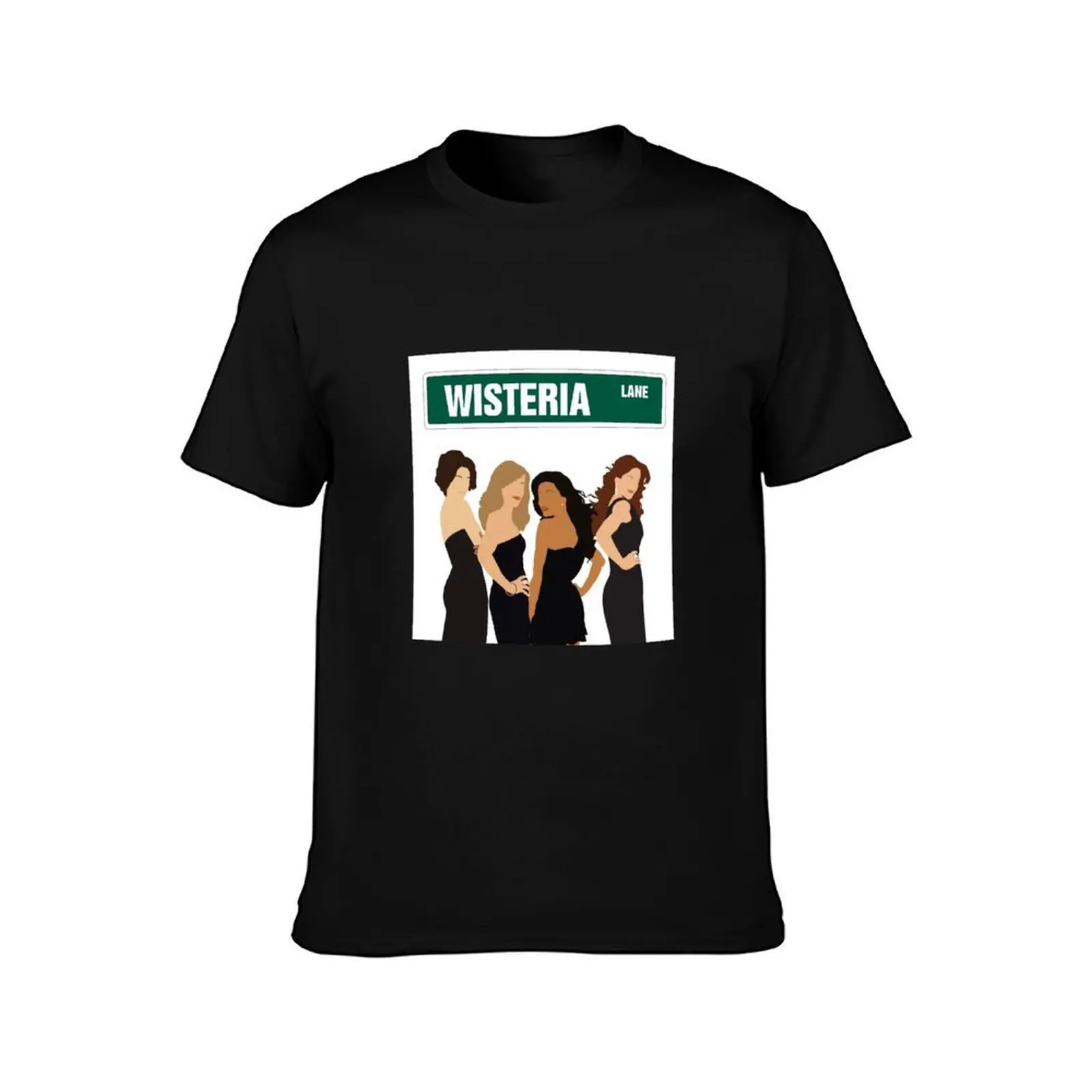 Desperate Housewives Silhouette Print T-Shirt, Summer Casual Cotton Tee, Oversized Streetwear Tops, Vintage Graphic Print