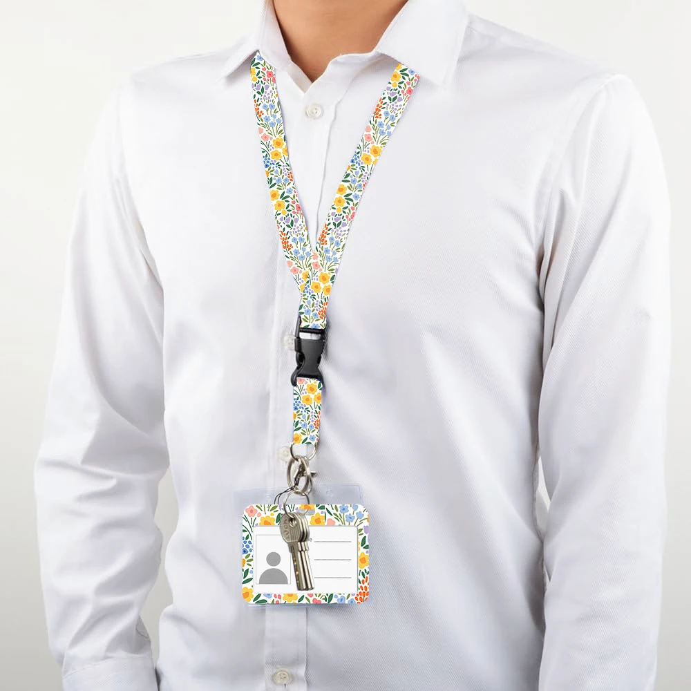 Sunflower Lanyard with ID Card Holder