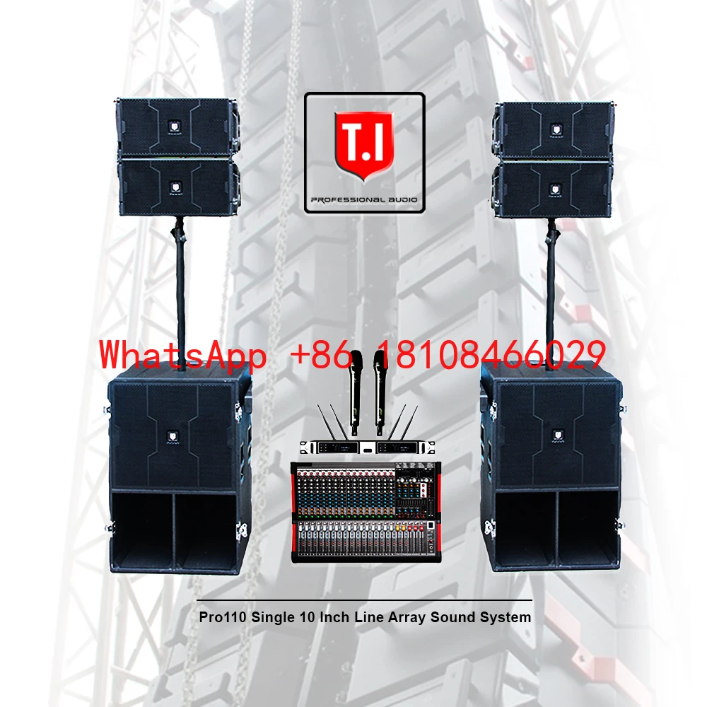 

High Quality Active/passive Speaker Waterproof Wooden Sound System Stage Single 10 Inch Line Array Powered Speakers