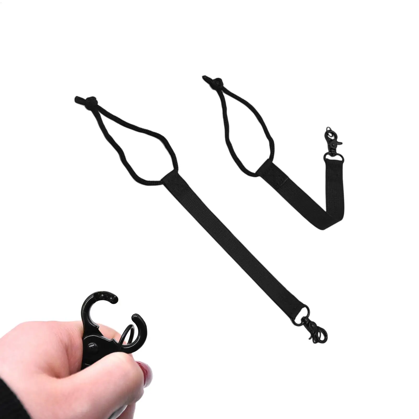 2 قطعة المقاود السلامة على الجليد التزلج دائم مشبك حزام استبدال قابل للتعديل مكافحة خسر الحبل للربط والأحذية