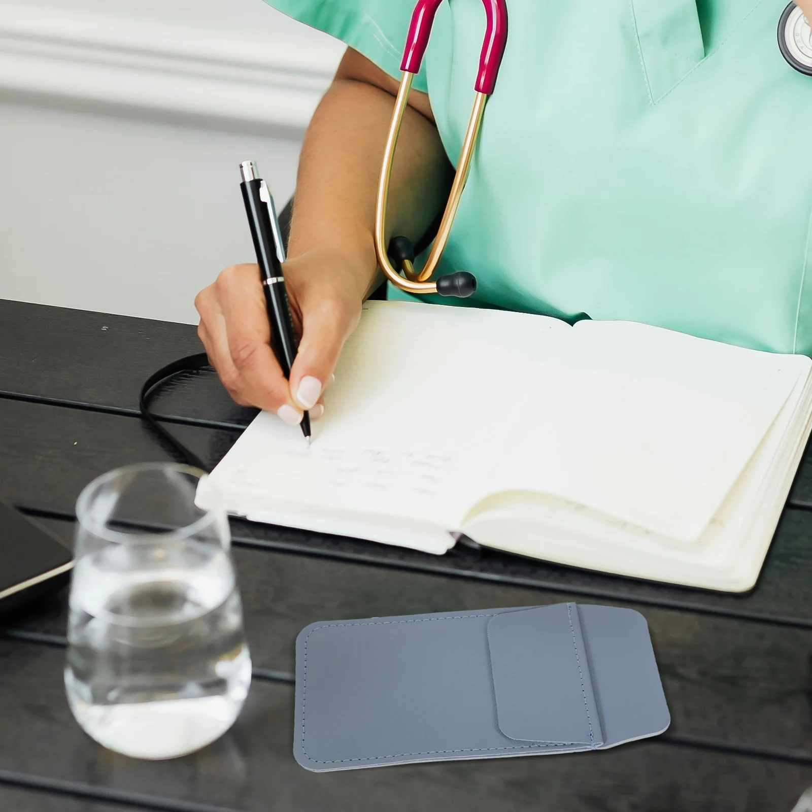 2 قطعة قلم رصاص جيب القلم المنظم بو حقيبة التخزين للممرضة الطبيب استخدام بو القلم الأكمام جيب حامي للرجال قميص