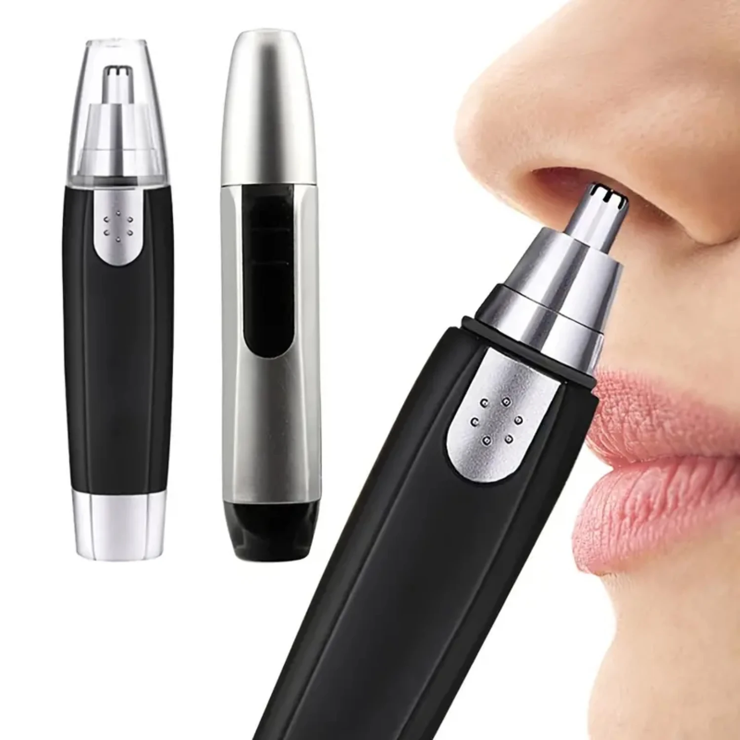 

Portable Professional Electric Nose, Ear, Eyebrow, and Facial Hair Trimmer - Painless Men's and Women's Grooming Tool