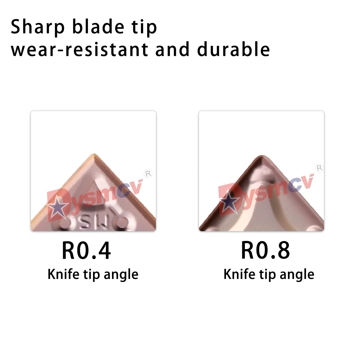 DESKAR 100% Original CNC Outer Circular Blade WNMG080404 WNMG080408-MA/MS/MQ/HA LF6118 Stainless Steel Peach Shaped Turning Tool