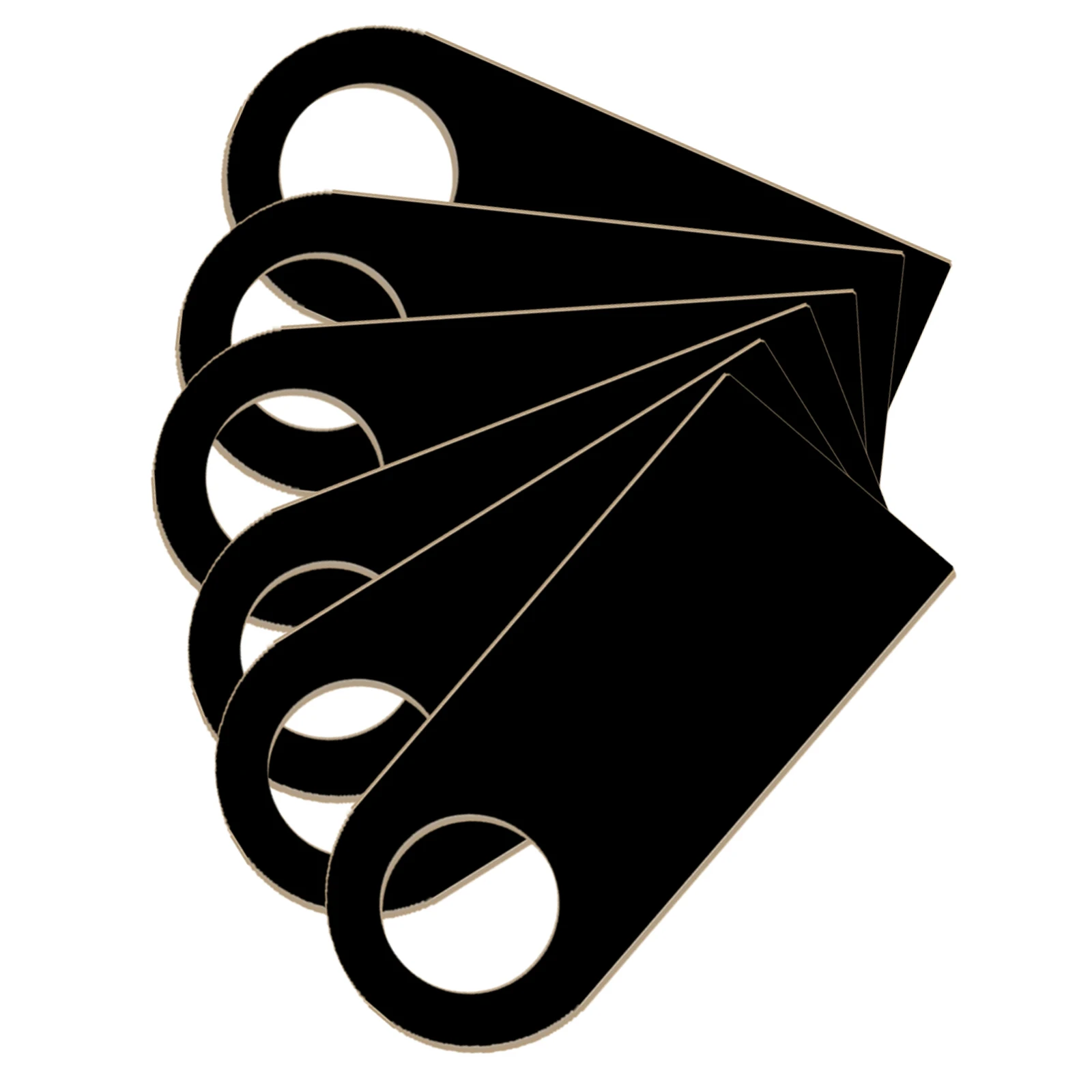 

6Pcs Mini Wooden Blackboard Door Knob Hanger Tags Two-Sided Chalkboard Message Board for Bedroom Cabinet Kitchen Decoration Sign