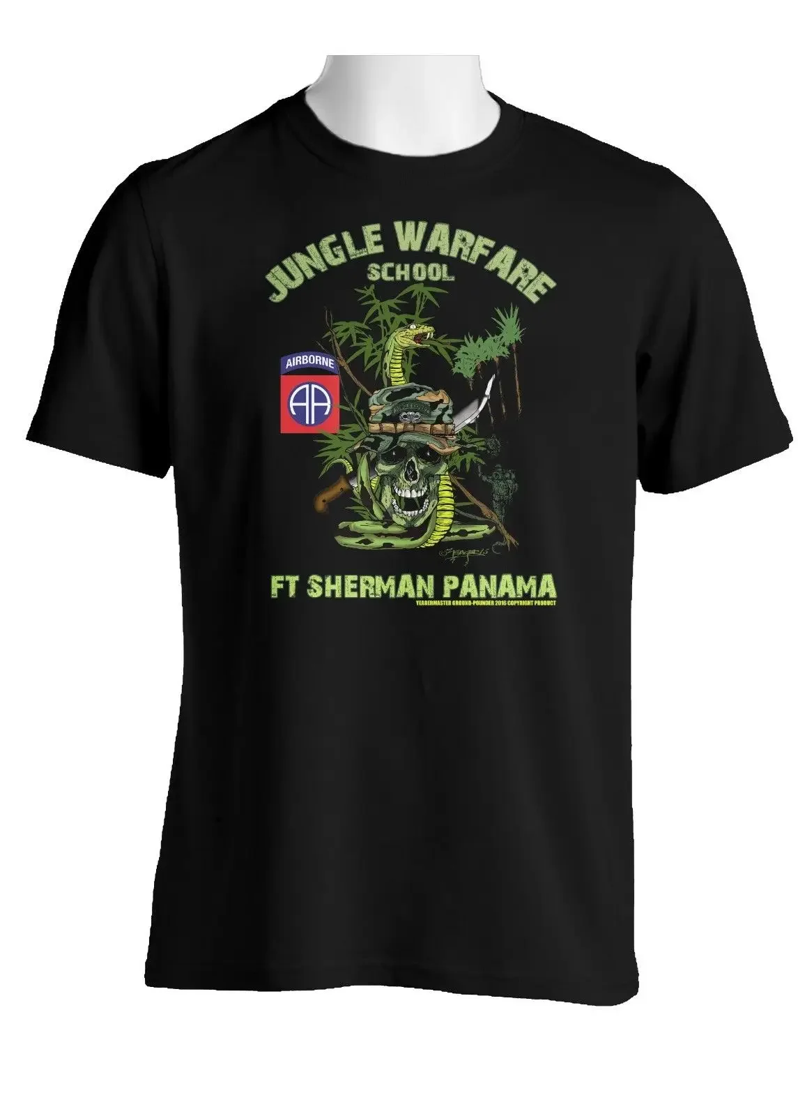 82nd Airborne Division Jungle Expert T-Shirt 100% Cotton O-Neck Summer Short Sleeve Casual Mens T-shirt Size S-3XL