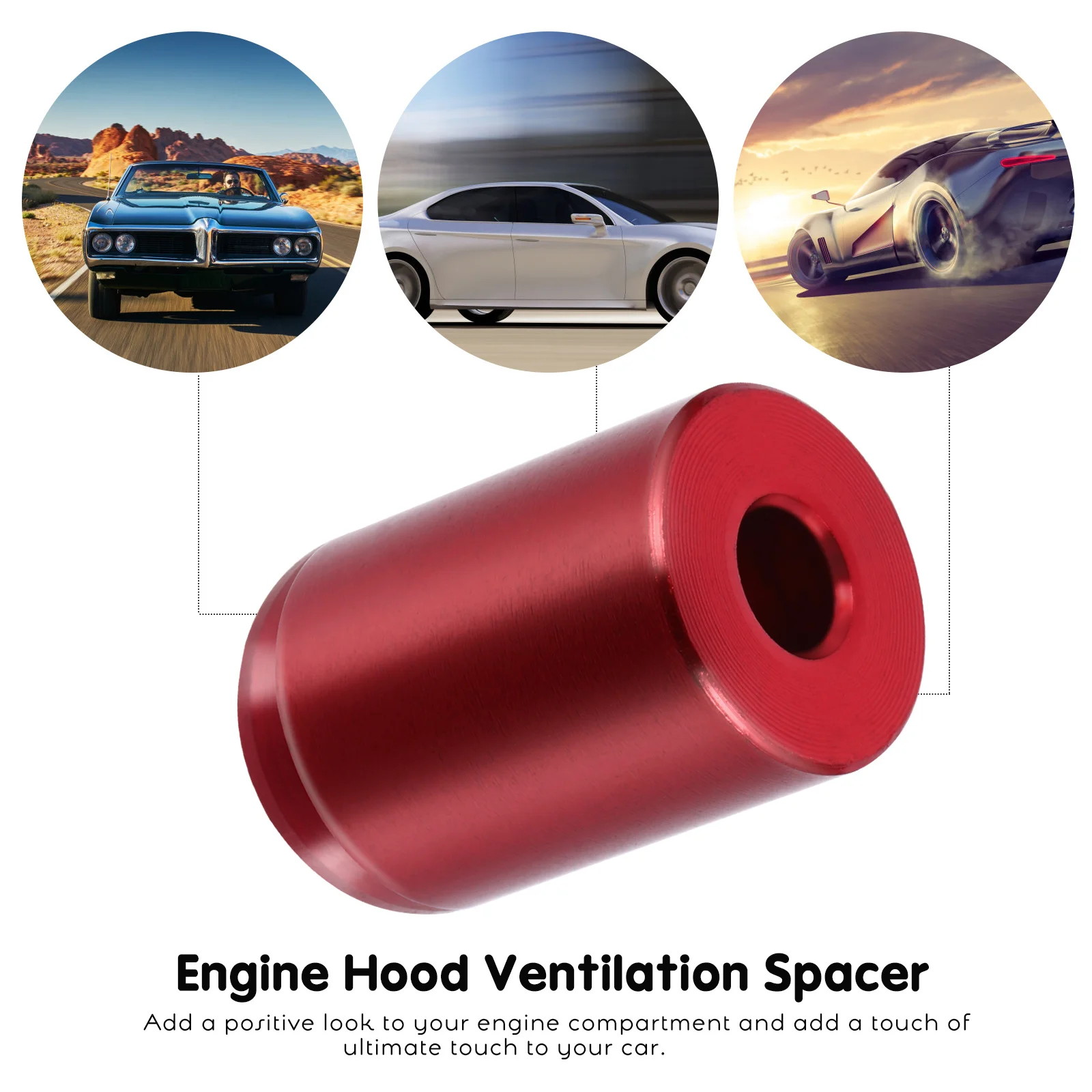 

Hood Ventilation Spacer 6mm Engine Hood Riser Kit Professional Technology Bright Color Fade Resistant Replacement Parts