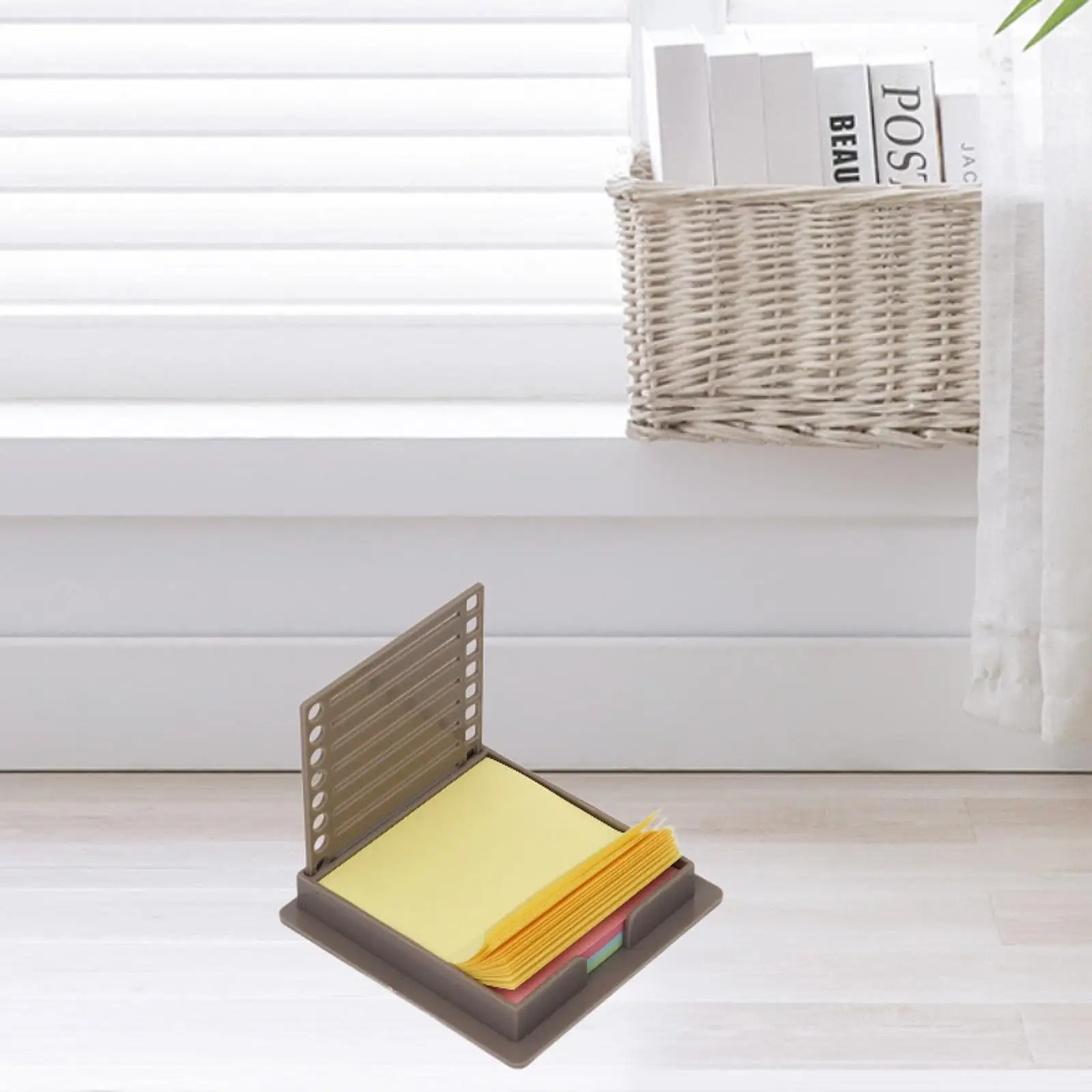 

Держатель для липких заметок с трафаретом, простой в использовании, премиум-класса с шаблоном для рисования линейной коробки для офиса, общежития, класса, рабочего стола, дома