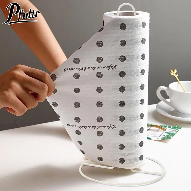 Iron Kitchen Roll Paper Towel Holder Bathroom Paper Towel Holder Dining Table Vertical Napkin Holder Kitchen Storage Rack