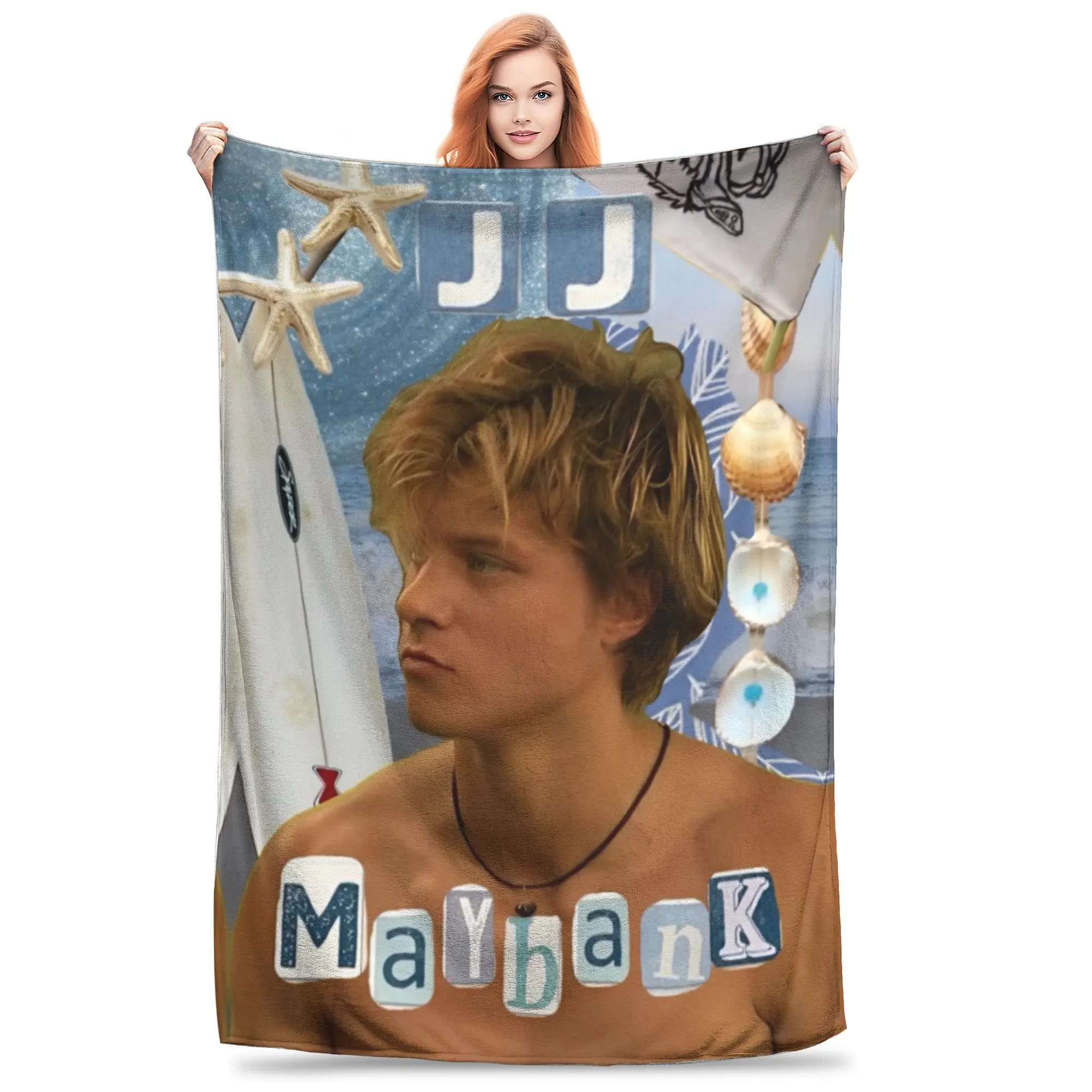 Outerbanks Fleece Gooi Deken JJ Maybank Dekens voor Beddengoed Reizen Zacht Quilt