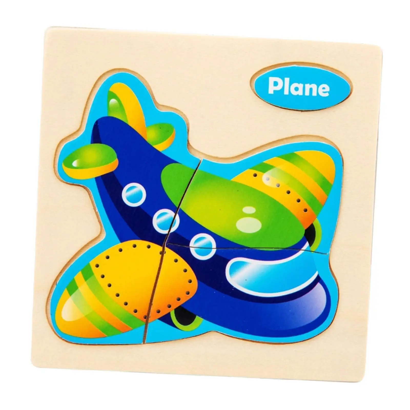 Wooden Puzzle Birthday Gift Interactive Sturdy Skill Development Hand Eye Coordination Educational Learning Toy 1-3 Kindergarten