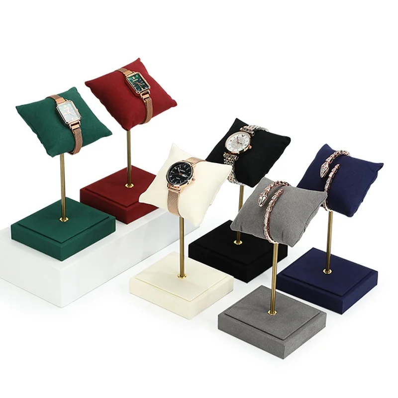 

Высококачественная металлическая подставка для часов из микрофибры, стеллаж для хранения, кронштейн для размещения декоративных предметов, стеллаж для хранения, полка для хранения