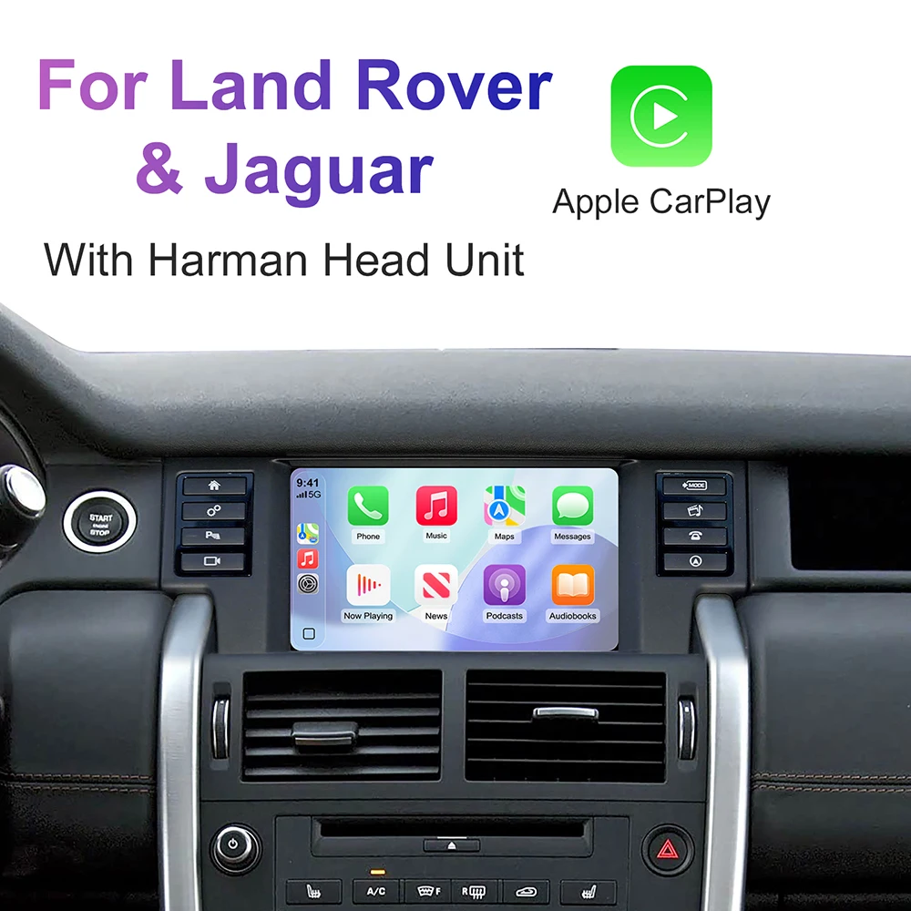 Kit de modification automatique sans fil CarPlay Android, boîtier décodeur, Interface CarPlay pour Lander Rover Jaguar Ranger Rover Evoque Discovery 5