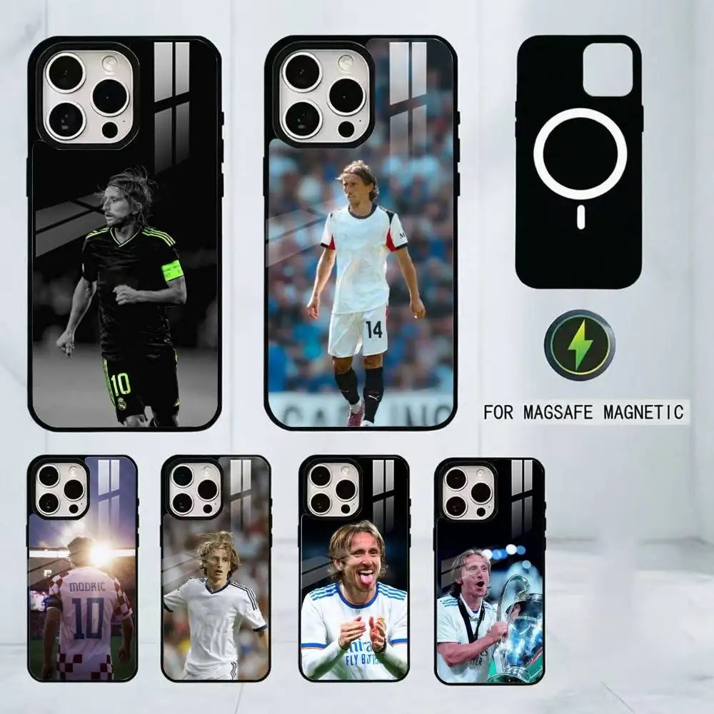 

Football Star L-Luka M-Modric Phone Case For iPhone17,16,15,14,13,12,11 Plus,Pro Magnetic with Magsafe Wireless Charging