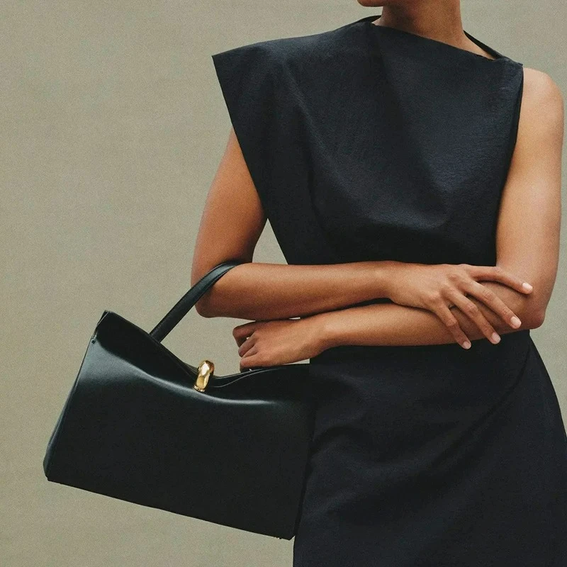 

Новая роскошная дизайнерская сумка с металлической пряжкой, складная, высококачественная и универсальная, на плечо или через плечо, для женщин