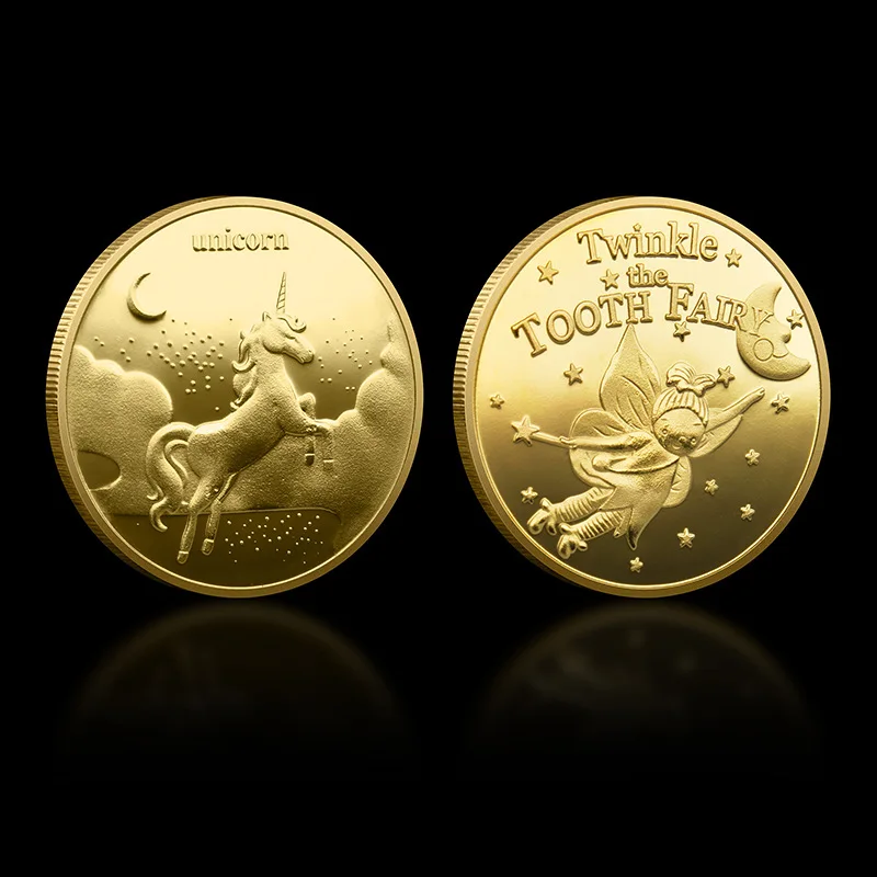 Twinkle The Tooth Fairy Collectible Golden Plated Souvenir Coin A Gift From The Tooth Fairy Crown Commemorative Coin - Image 3