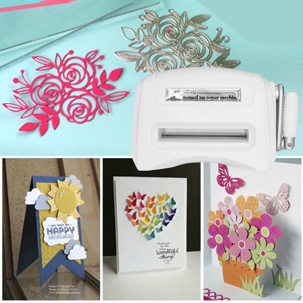 

Die Cutting Embossing Machine Scrapbooking Cutter Die-Cut Paper Cutter Dies Paper Card Cutting Embossing Machine DIY Craft Tool