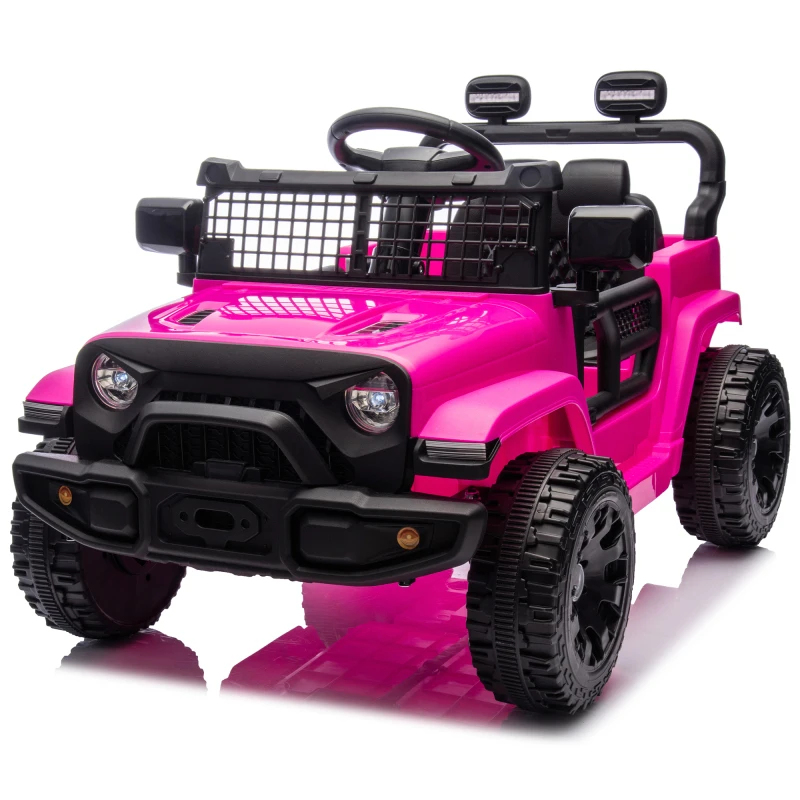 Voiture électrique rose pour enfants de 3 ans, conduite confortable pour Parents, phares LED télécommandés, jouet de sécurité pour enfants